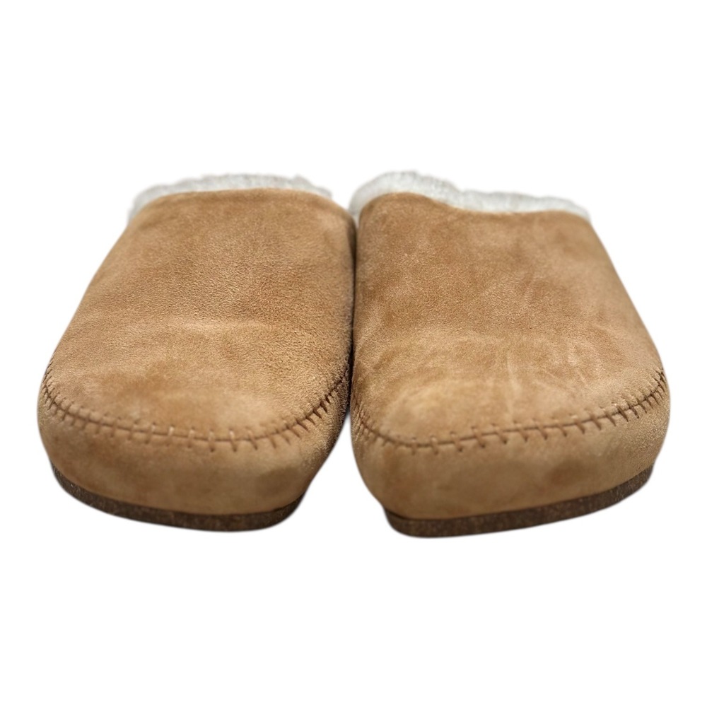 Jenni Kayne Shearling-Lined Moc Clog Saddle Suede Cork Midsole Women US 11/EU 41 - Picture 3 of 8